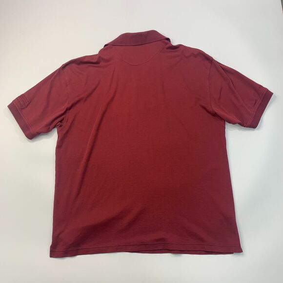 Ping Golf Polo Shirt Mens XL Extra Large Maroon Short Sleeve Cotton Blend - Picture 2 of 9